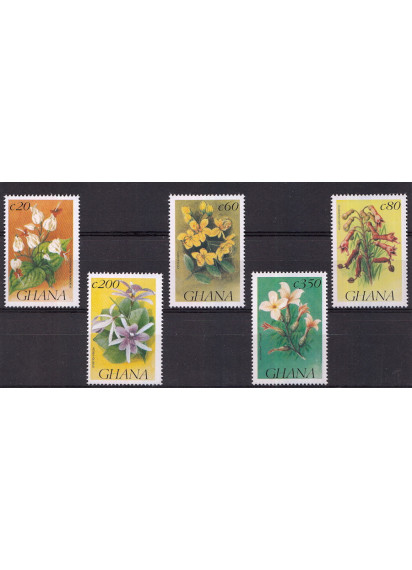 GHANA 1993 francobolli serie completa nuova Yvert e Tellier 1449-53